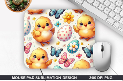 Chicks Mouse Pad Sublimation, Animals Mouse Pad PNG Design Product Image 1