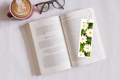 Bookmark daisy SVG/ Bookmark layered paper cut Product Image 2