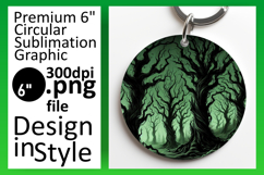 Creative Keychain Circle PNG Artwork , Horror Halloween Product Image 1