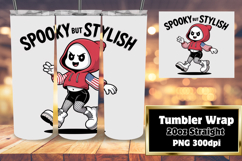 Stylish 20oz Tumbler Template , Funny Ghost Product Image 1