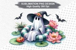 Halloween Ghost - Halloween clipart Sublimation PNG Design Product Image 1