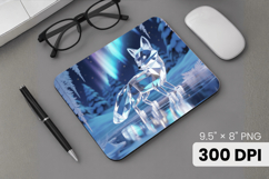 Winter Wonderland Snowflake PNG, Icy Tree Mouse Pad Design Product Image 1