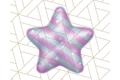 Cute Puffy Star Clipart PNG, 3D Glossy Pastel Stars Clip Art Product Image 2