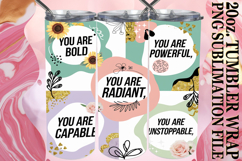 JOYFUL SIPS 20oz TUMBLER WRAP, Quote Product Image 1