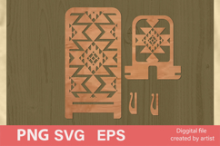 phone stand svg, stand geometric ornament svg, laser cut Product Image 2