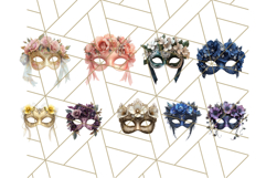 Vintage Garden Masquerade Floral Eye Mask PNG Clipart Product Image 6