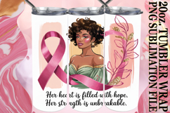 Happy hearts 20oz tumbler wrap, Cancer Product Image 1