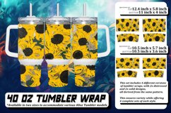 Elegant Floral Fantasy Tumbler Design 40oz Product Image 1