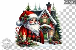 Christmas Santa Sublimation - Clipart PNG Design Product Image 1