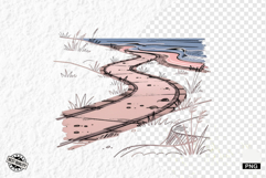 Summer Beach Path Clipart Product Image 1