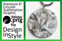 Modern 3D Pattern Round Sublimation Selection Product Image 1