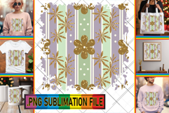 Elegant TSHIRT PNG Art, Gold Flower Product Image 1