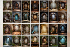 Medieval Fantasy Backgrounds and frames digital papers Product Image 4