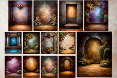 Medieval Fantasy Backgrounds and frames digital papers Product Image 7