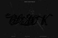 Stylish Black Text on Dark Background for Graphic Design Product Image 1