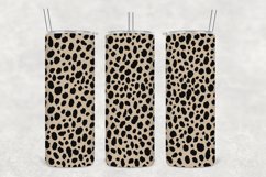 Khaki Leopard Pattern Tumbler Sublimation Product Image 1