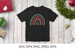 Christmas Rainbow. Winter holidays layered SVG cut file Product Image 2