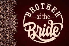 Brother - Sister Of The Bride Wedding Words art Svg Design Product Image 2