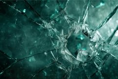 Shattered glass texture with teal hues Product Image 1