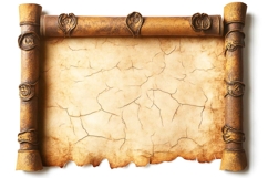 old Sheet of paper on a white background. Product Image 1