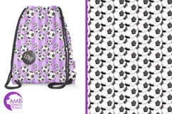 Soccer patterns, Purple Soccer papers AMB-1991 Product Image 5