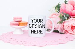 Mug Mockup Valentine's Day 11 Oz Blank White Coffee Cup Product Image 1