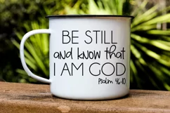 Be Still And Know That I Am God svg, christian svg dxf png Product Image 2