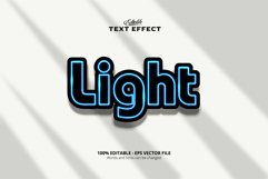 Editable text effect, Light text effect Product Image 1