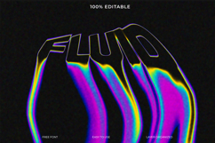 Dynamic Fluid Text Effect with Vibrant Colors Product Image 1