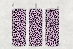 Lilac Leopard Pattern Tumbler Sublimation Product Image 1