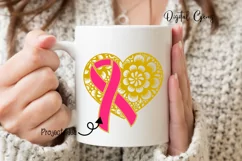 Breast cancer survivor, heart SVG / DXF / EPS / PNG file Product Image 4