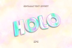 Editable text effect, Holo text effect Product Image 1