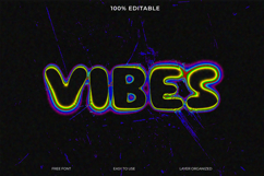 Colorful Vibes Text Graphic for Design Projects Product Image 1