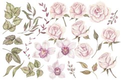 Floral clipart watercolor bundle Product Image 2