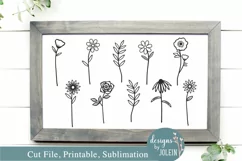 Wildflowers Design - SVG, Sublimation, Printable Product Image 1
