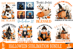 Halloween Sublimation Bundle,Halloween t-Shirt Design png Product Image 1