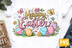 Happy Easter PNG, Easter Day Sublimation Design,Easter Shirt Product Image 1