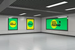 Subway Three Sign Mockup Product Image 1