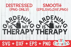 Gardening SVG | Gardening Is My Therapy | Shirt Design Product Image 2