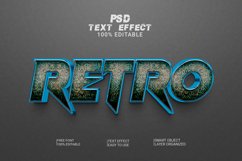 Retro 3d Text Effect Style Product Image 1