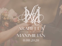 MA AM Wedding Monogram Logo | Elegant Initials Vector Product Image 4