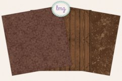 Brown Blue Jeans Digital Scrapbooking Papers Product Image 3