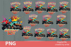 birthday boy, racing cars, birthday bundle png, sublimation Product Image 1