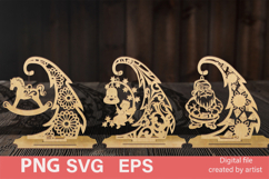 Christmas decor, SVG Christmas trees, multi-layer cutting, Product Image 1