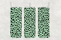 Mint Leopard Pattern Tumbler Sublimation Product Image 1