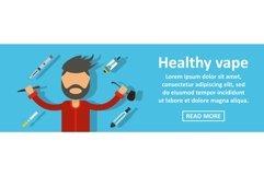 Healthy vape banner horizontal concept Product Image 1