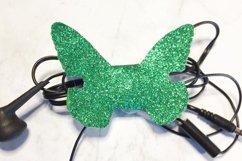 butterfly ear bud wraps template svg png dxf ai files Product Image 1
