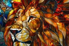 Stained Glass Lion Background Wallpaper Product Image 1