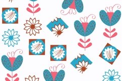 Abstract floral seamless pattern, vector. Product Image 1