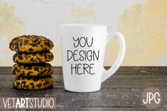 White mug mockup with cookies, Styled coffee cup Product Image 1